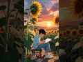 Sunfield Sketching at Sunset | Boy Lo-Fi 🌻🎨