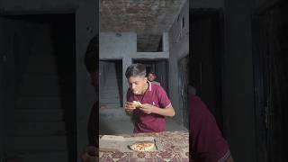 Pizza challenges with cuison #funny #comedy #diy #raw