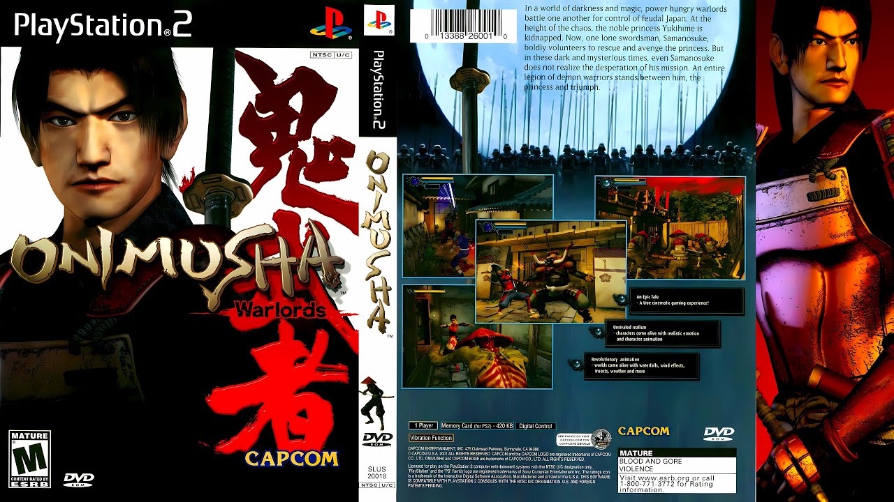 Lot De 2 Jeux PS2 : Onimusha Warlords + Ace Combat (promo) - Occasion