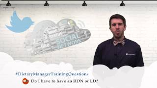 Registration Questions for Dietary Manager Training
