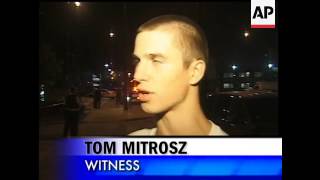 Officers were negotiating with a man who barricaded himself in a hospital examination room after fir
