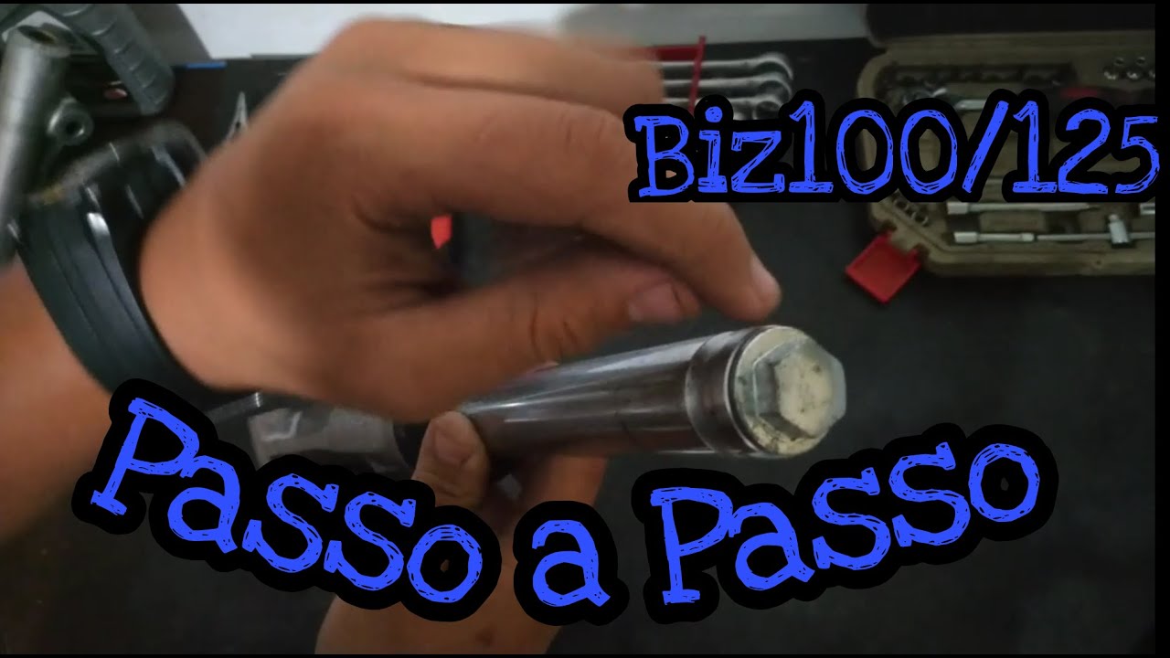 suspensao biz 100 / 125 desmontagem e montagem sem cortes