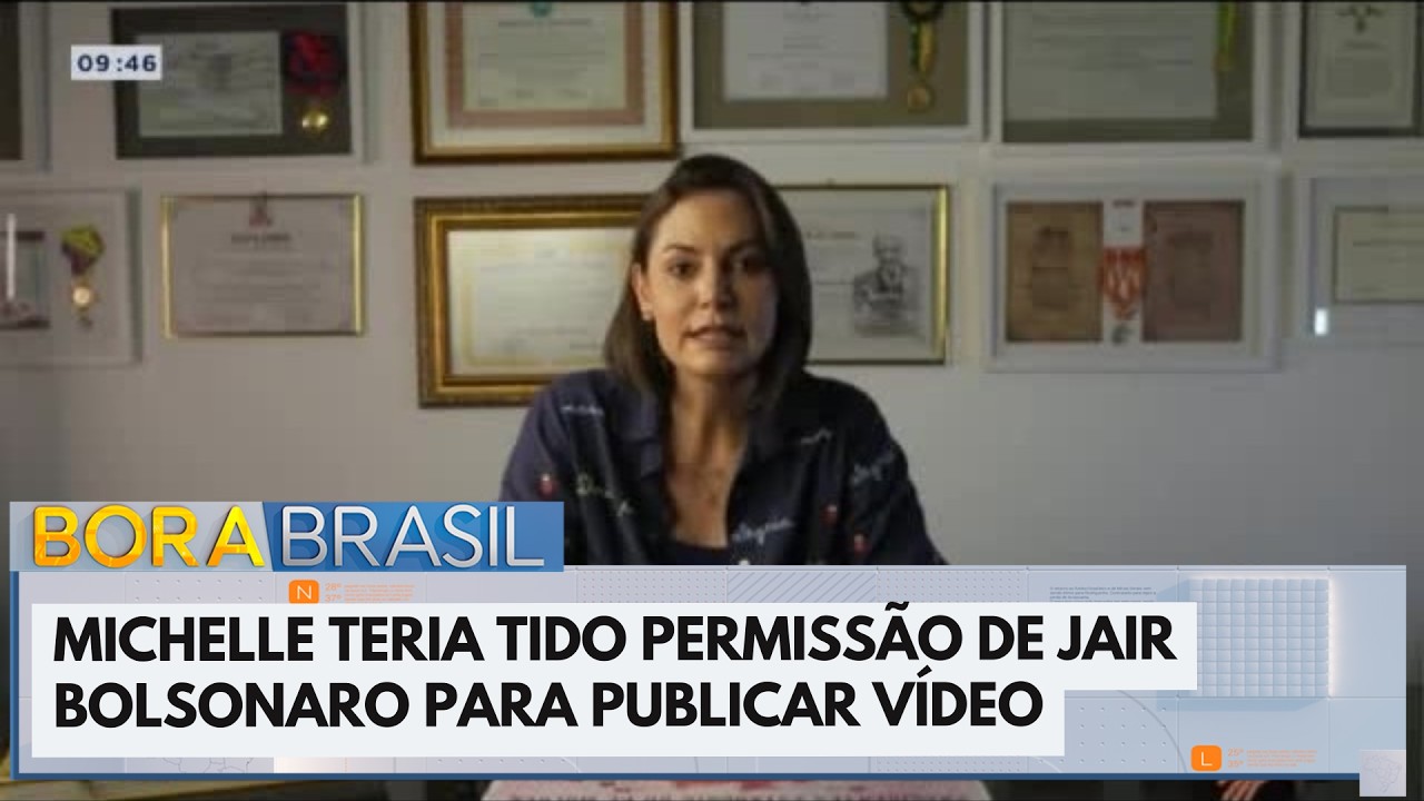 Michelle teria tido permissão de Jair Bolsonaro para publicar vídeo contra Flávio | Bora Brasil 