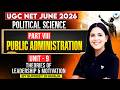 UGC NET Political Science 2026 | Unit 9 - Public Administration -Theories of Leadership & Motivation