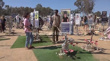 Two years on, visitors pay tribute at site of Nova music festival massacre