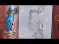 Krishna Radha Hand Drawing Easy Tutorial | Radha Krishna Drawing | God Drawing | Drawing
