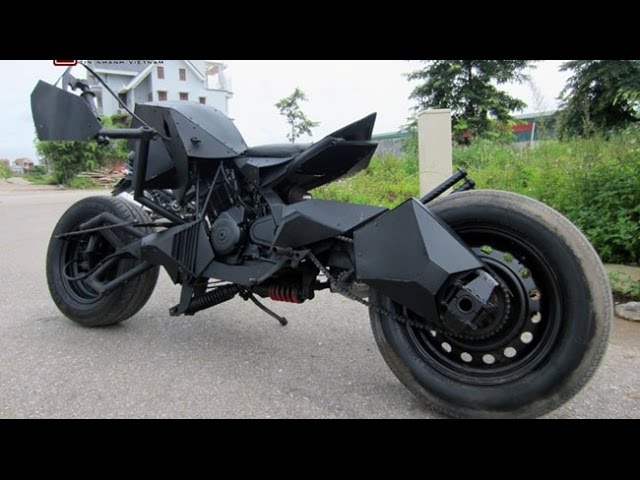 Batman batpod batmobile made in Vietnam test drive - YouTube