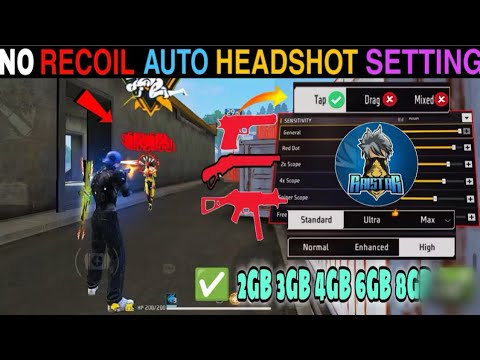 Free Fire Fire Button Size and Sensitive 🌏 God Level Gameplay improve 😈 ...