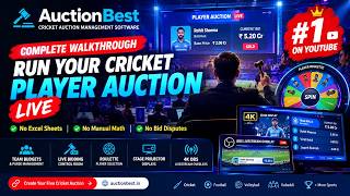 Best Cricket Auction Software 2026 🏏 | AuctionBest Full Tutorial + vMix Live Streaming Setup screenshot 2