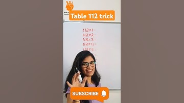 ✅ Easy way to ✍️ table 112 trick #shorts #ytshorts #mathstricks