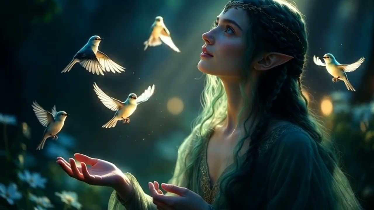 Moonthread in Her Hair 🌿 A Medieval Fantasy Song with Calm Female Vocals