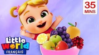 Miam ! J'aime les fruits ! | Comptines pour les tout-petits | Little World Français