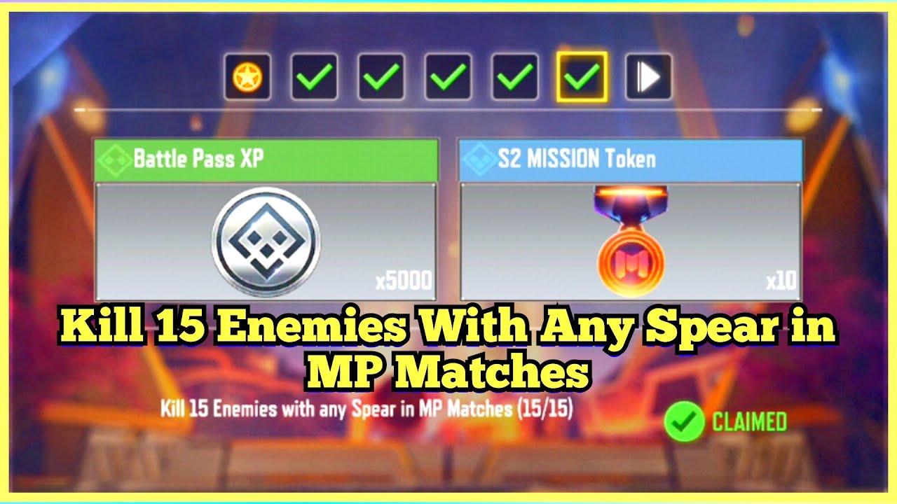 Call Of Duty Mobile Kill 15 Enemies With Any Spear in MP Matches Task Complete