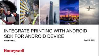 Printing on Android Device using Honeywell Android Printing SDK screenshot 1