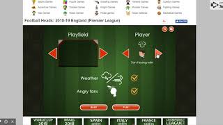 Play Football Heads: 2018-19 England (Premier League) - Free online game on Dvadi.com screenshot 1