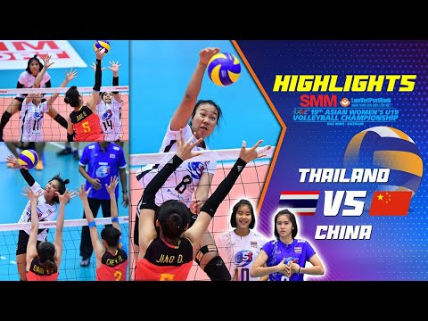 ไทย (Thailand) vs จีน (China) | จัดเต็ม!! ไฮไลท์ เซต 5 เกมสาวไทยตบสาวหมวย | AVC U19 [Highlights]
