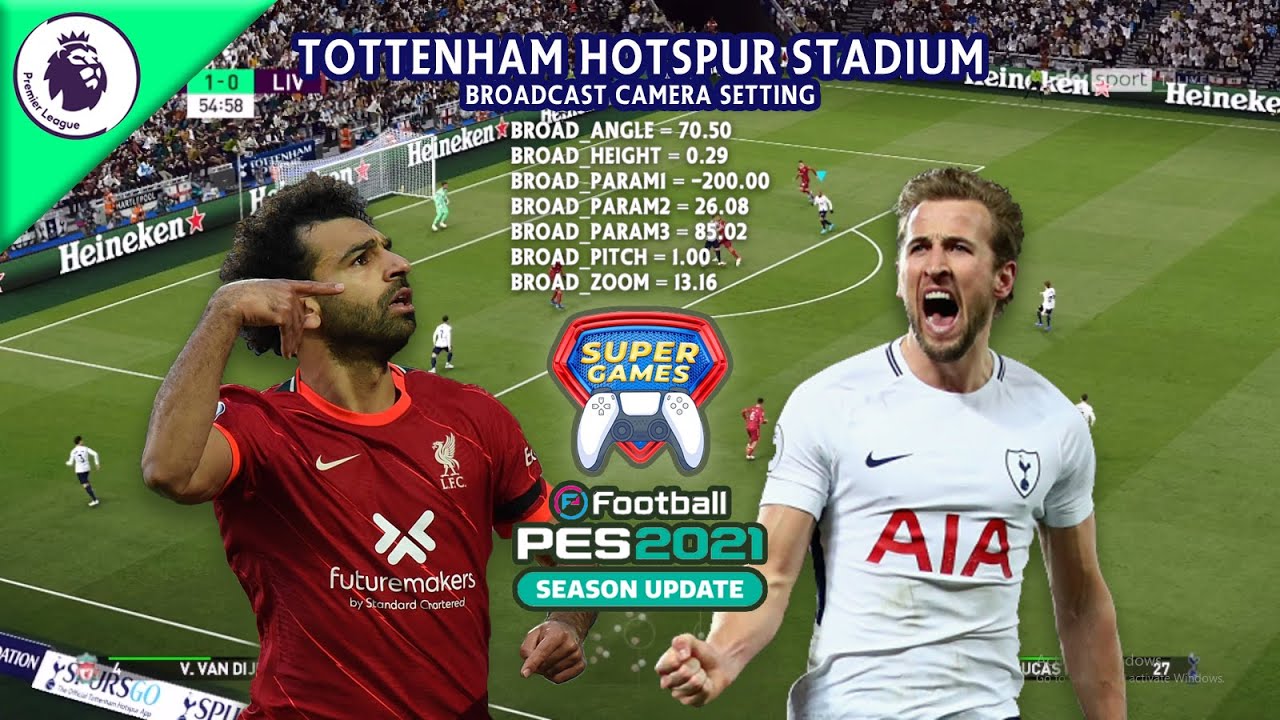 PES 2021 • Tottenham Hotspur vs Liverpool • Realism BROADCAST CAMERA MOD