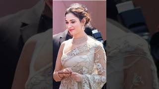 Tamanna 🌷 off white saree looks #sareestyle #fashion #yt #shorts_video