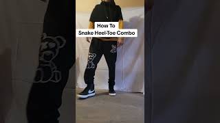 How to Snake Heel-Toe Combo. Clown Walk tutorial. #cwalk #dance #fashion #hiphop #nike #shoes