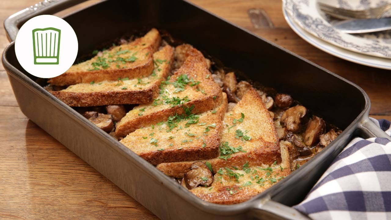 Pilzauflauf mit überbackenem Toast | Chefkoch.de