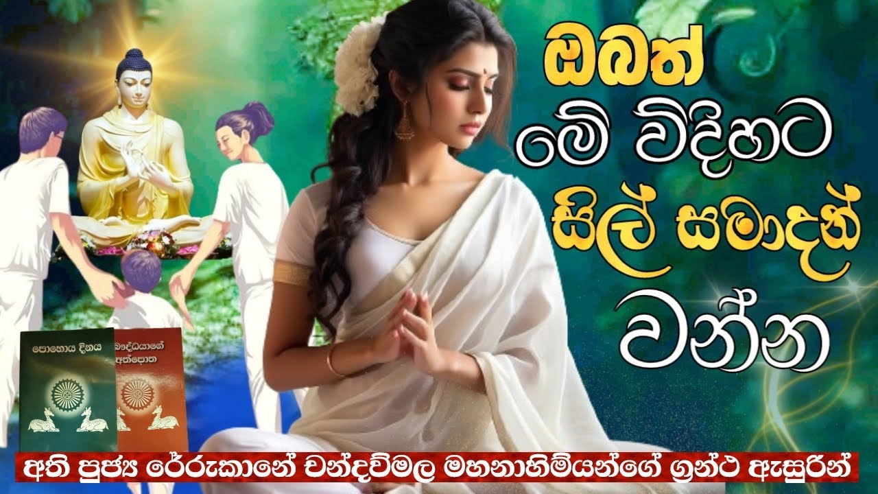 හරියටම සිල් සමාදන් වන ආකාරය |අට සිල්, නවාංග උපෝසථ සීලය, දස සිල් සමාදන් වන ආකාරය | ruwix s media