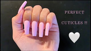 ♡ How to get a PERFECT cuticle application w/ DUAL FORMS | Easy for beginners ♡