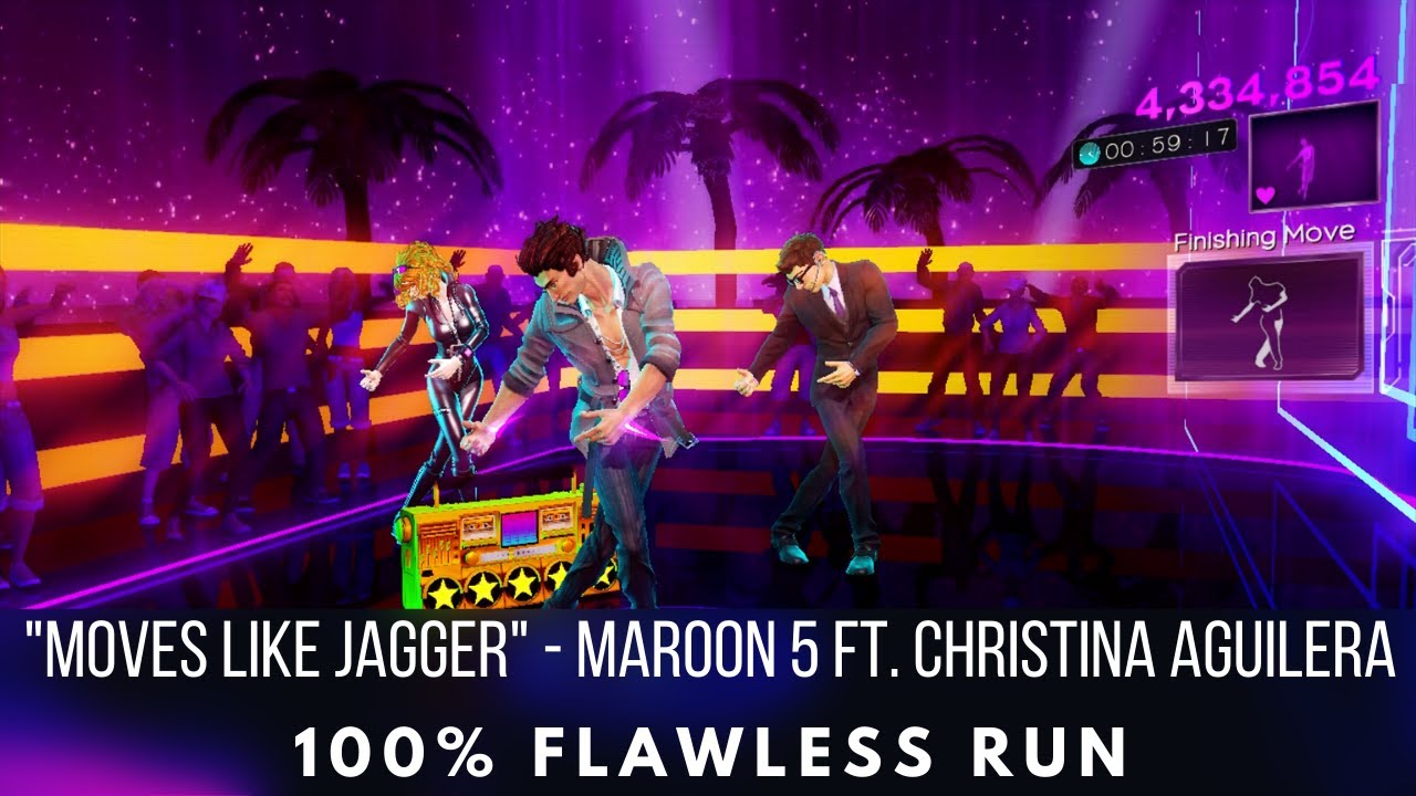 Dance Central 3 - Moves Like Jagger - Maroon 5 ft. Christina Aguilera - Flawless Run