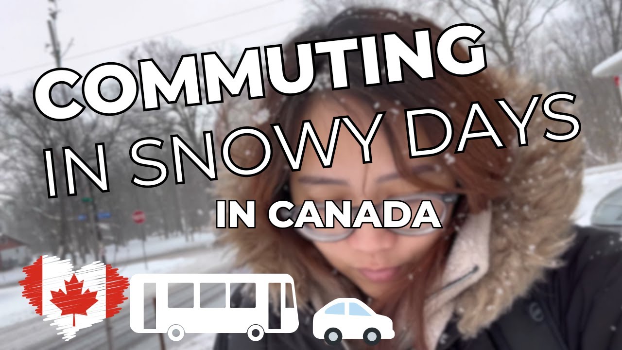 Commuting in Snowy Days In Canada