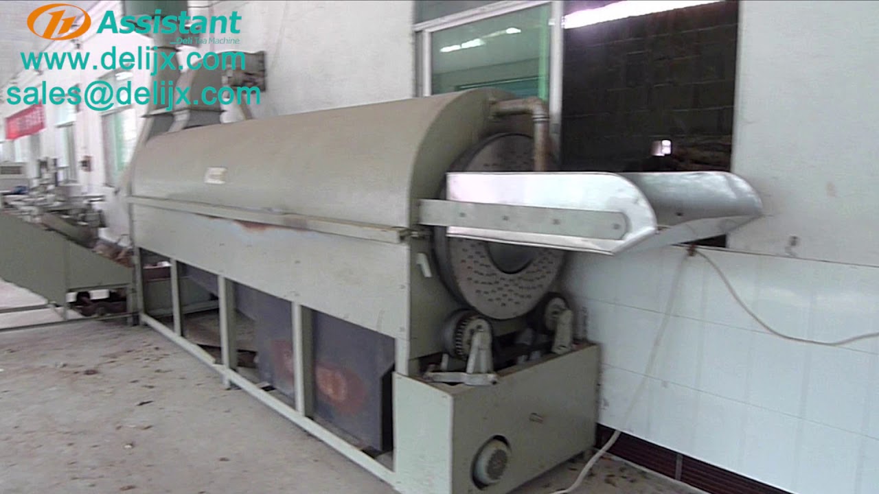 Wood And Coal Heating Continuous Green Tea Leaf Fixing Steaming Machine ...