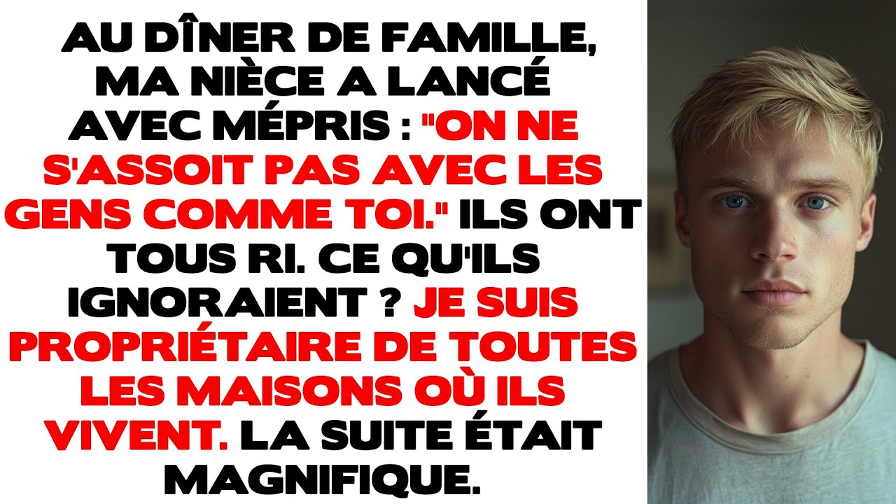 Lors d'un dîner de famille, ma nièce a ricané : 