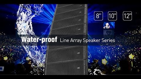 Water proof line array speaker system