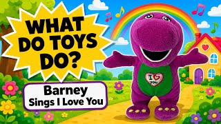Barney Sings I Love You Singing Soft Toy Plush Lyons Character Options 2007 Vintage screenshot 1