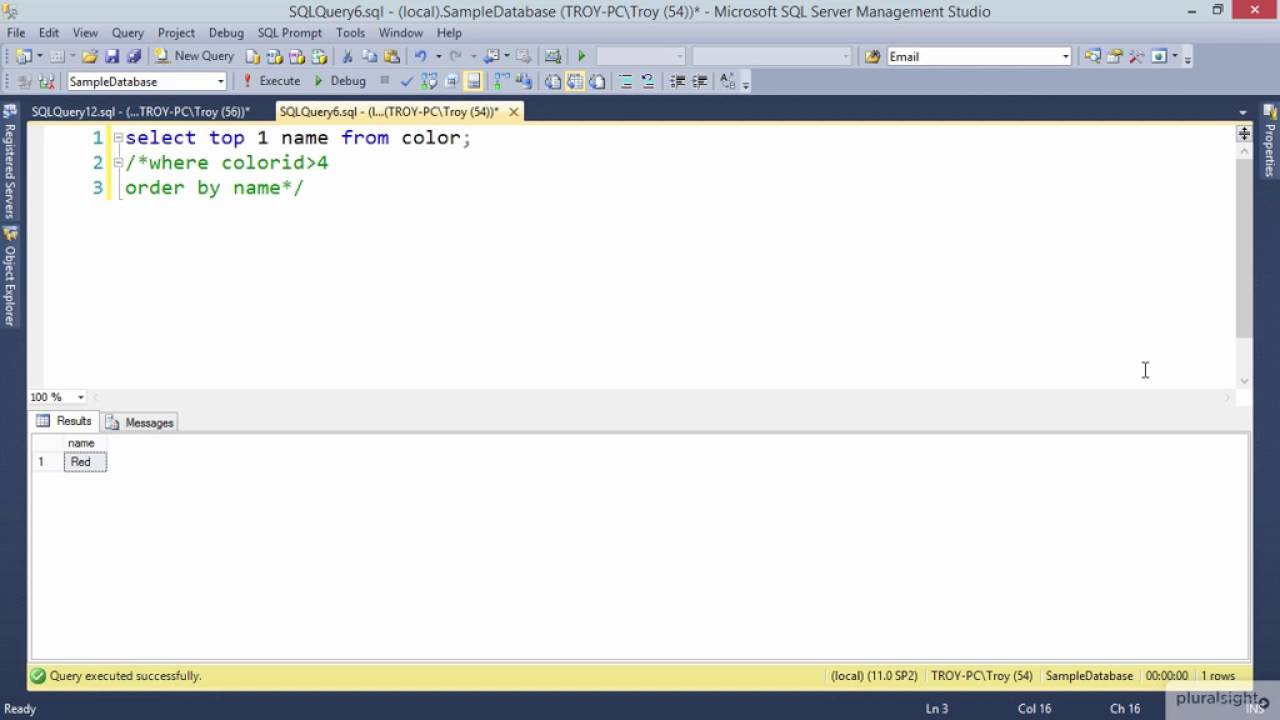 02 04 Using the SQL Comment Syntax