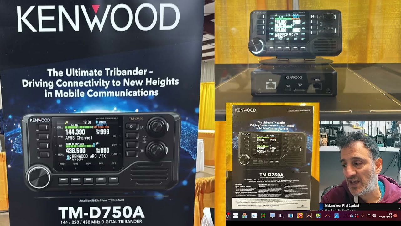 NEW KENWOOD TM-750A TRIBAND DSTAR , V/UHF , APRS TNC - WIFI