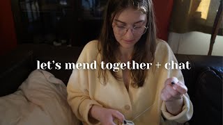 what I got done during my “mend it march” || sew + chat with me