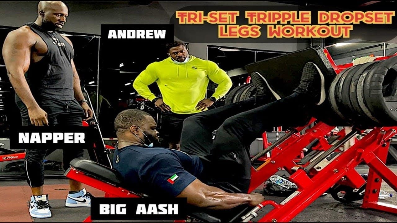 Triset & Tripple Dropset Legs Workout with the 6ft5’s African Giants
