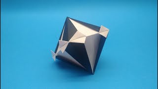 Origami Kusudama Diamond.How to make origami Diamond with paper.Kusudama Diamond.
