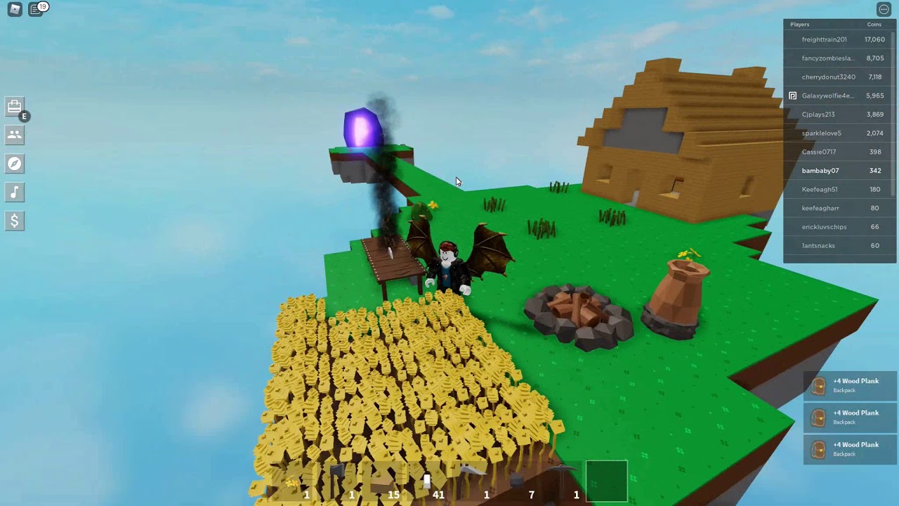 fighting slime and upgrading, Sky Block ep 2