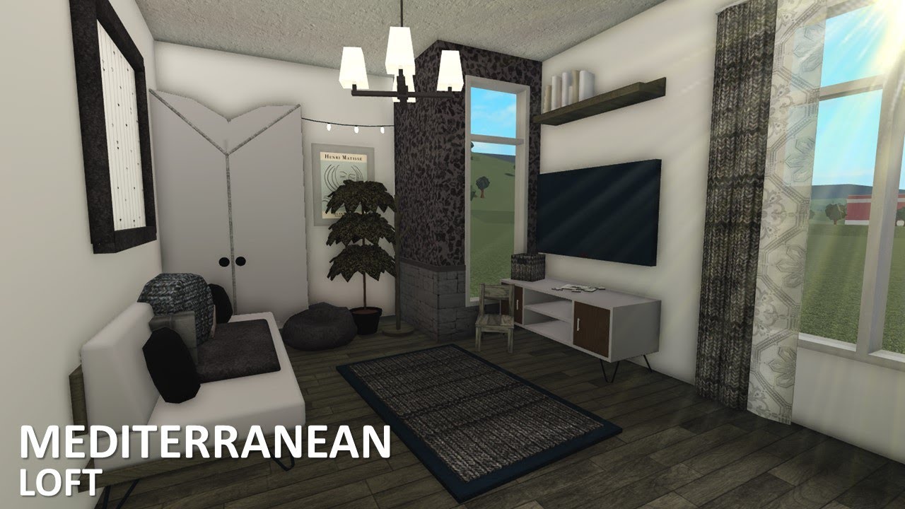 BLOXBURG: Mediterranean loft 31k l tour + speedbuild ♡ - YouTube
