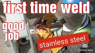 stick welding first time weld stainless steel