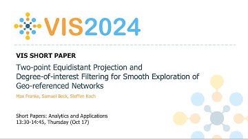 Two-point Equidistant Projection and Degree-of-interest Filtering for Smooth Exploration of Geo-ref