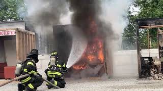 Sprinkled vs Un-sprinkled Home | Fire Sprinkler Demo | Porter County MAAC Event 2023