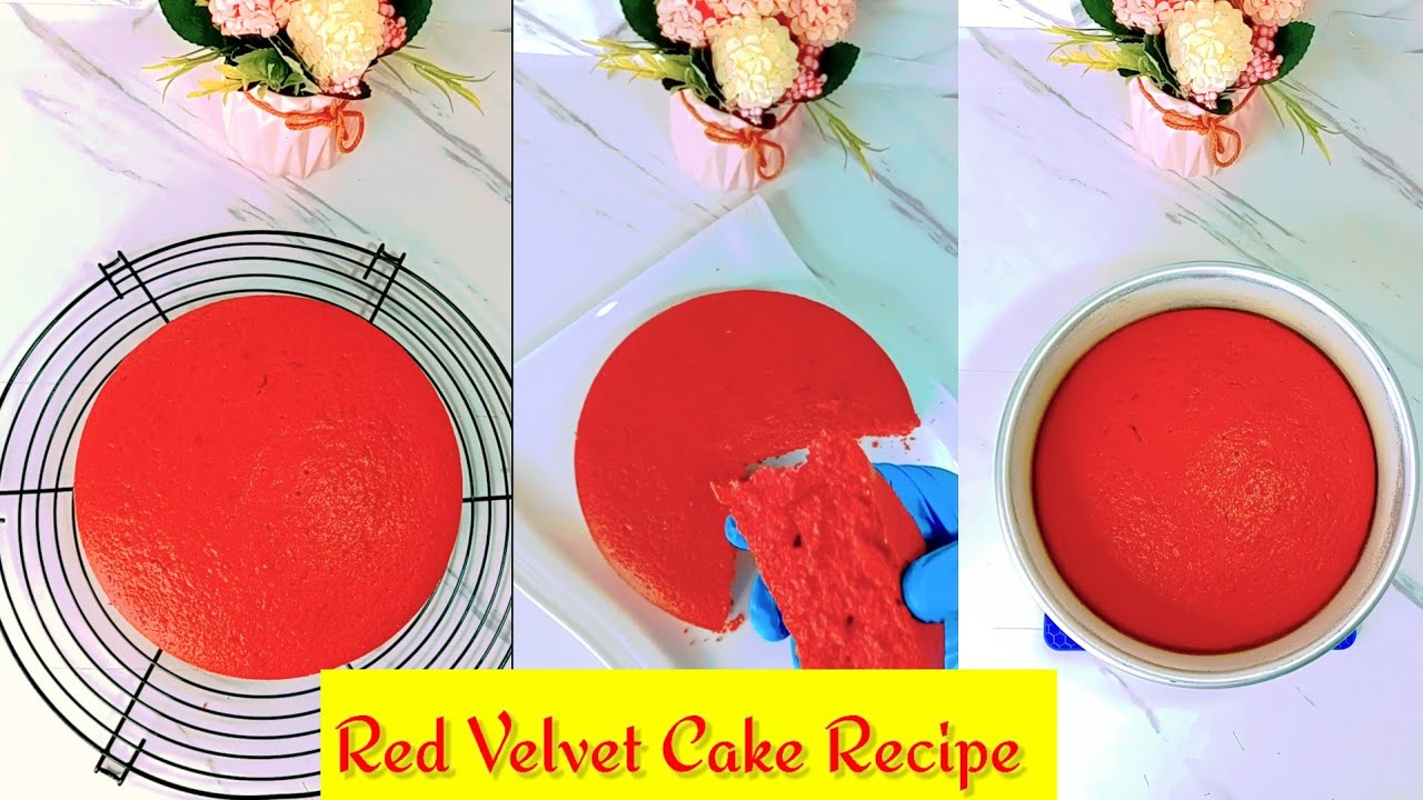 HOW TO BAKE SOFT AND MOIST RED VELVET CAKE - YouTube