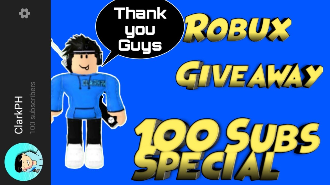 40 Robux Giveaway (100Subscribers Special), - YouTube