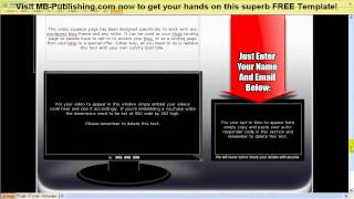Wordpress Squeeze Page Template...FREE!