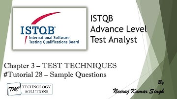 ISTQB Advance Test Analyst | Sample Questions on Chapter 3 | ISTQB Sample Questions