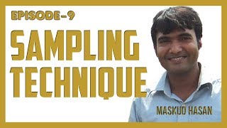 Sampling Techniques | Sampling Methods | Maksud Hasan | Versatile Forum | Statistics | EPISODE-9