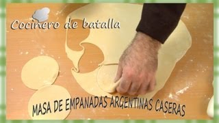 Masa de empanada argentina casera: Receta de tapas de empanadas argentinas caseras para horno