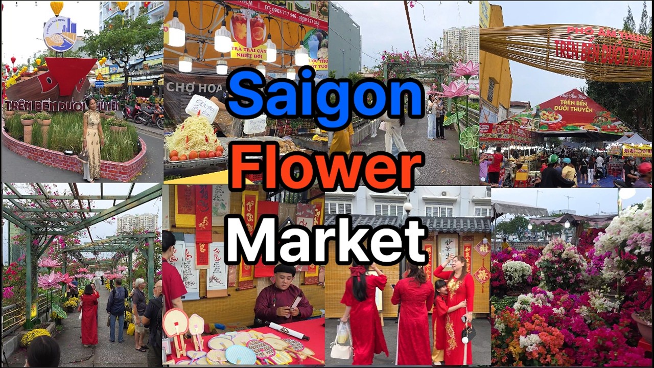 TẾT SÀI GÒN 2026 | 구정 전 호치민 Hoa Xuan 꽃시장 | Saigon Cho Hoa Xuan Flower Market Walk