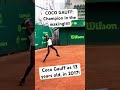 Coco Gauff as 13 yo #cocogauff #usopen2023 #tennis #wta #usopen #tennisplayer #usa #corigauff #usta